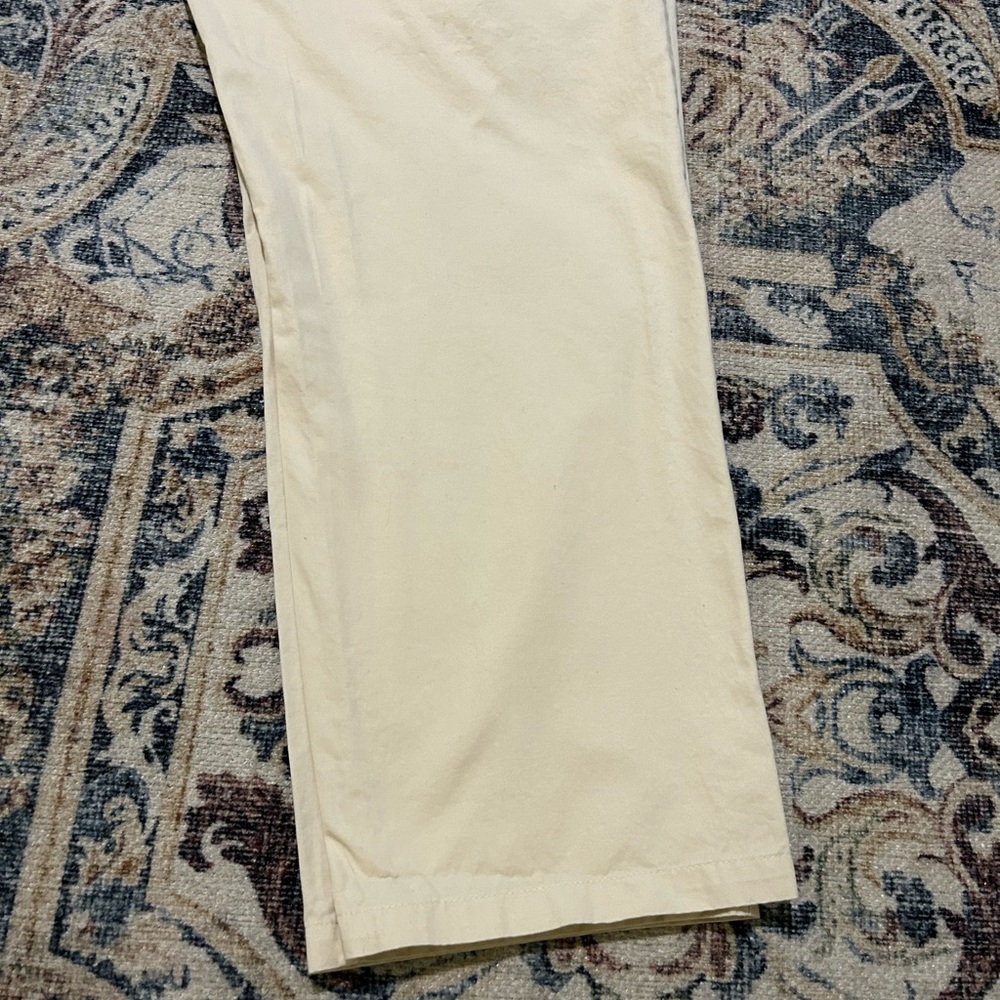 Who What Wear Cream High-Waist Pleated Pants - Picture 2 of 11